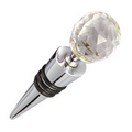 Silver Plated Crystal Top Wine Stopper